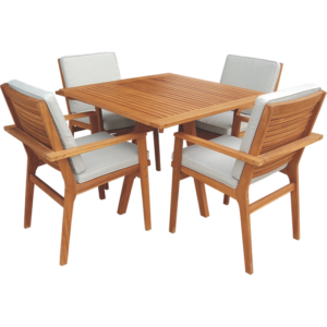 سفرة 4-كراسي مربعة